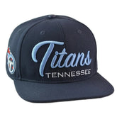 Tennessee Titans Pro Standard Script Logo NFL Snapback Hat
